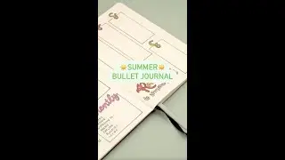 Summer Bullet Journal #shorts
