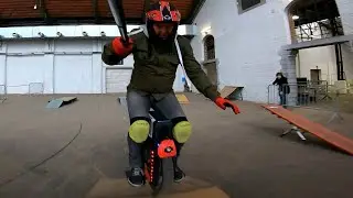 obstacle course Gotway Monster  micro-mobility winter games Belgium Wheelers