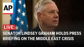 LIVE: Senator Lindsey Graham holds press briefing in Jerusalem on the Middle East crisis
