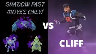 SHADOW FAST MOVES ONLY - Shadow Metagross, Tyraniar and Machamp VS Team Rocket Cliff