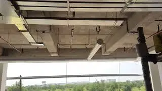 MEP services installation work going on,  firefighting and HVAC