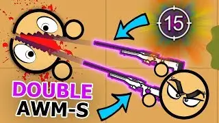 *DOUBLE* AWMS 15X SCOPE OUT OF GOLDEN AIRDROP IN SURVIV.IO! (Surviv io AWM-S)