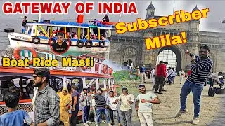 Gateway of India Mumbai | Taj Hotel View & Family Boating Ride Vlog #gatewayofindia #mumbai #tour
