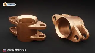 Cylindrical Flange Support 3D || Hard Surface || Subdivision || Product Modelling in blender