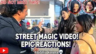 🤯 Street Magic Video With Epic Reaction // In Darjeeling 😵 // Playing Cards Magic // AbiShiv karma 💀