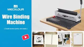 Kit Encadernadora Perfuradora Fechadora 3x1 Wire-o Mecolour Binding Machine