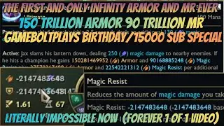 1 of 1 Infinity Game &ndash; 150 Trillion Armor & 90 Trillion MR (15K Sub Special)