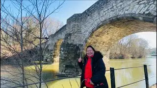 🇵🇭Teston Bridge River Medway UK. Spring walk England Kent. Wateringbury 🇬🇧