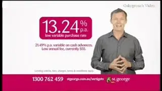 [Commercial] St George Bank Vertigo MasterCard (6 Feb 2012)