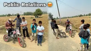 125cc dirt bike public reaction in village 😲