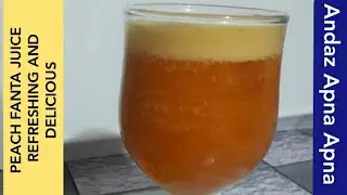 Delicious Peach Fanta Drink🍑 (HOW TO MAKE PEACH JUICE 🍸)