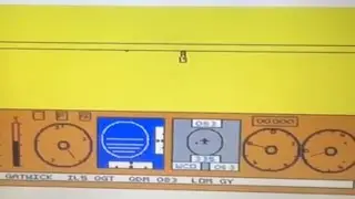 C64 747 flight simulator. Landing.
