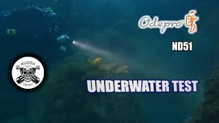 ODEPRO ND51 DIVE LIGHT UNDERWATER TEST