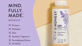 The Honest Company Foaming Natural Bubble Bath, Tear-Free