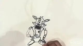 How To Draw Foxy From Five Nights Freddy 