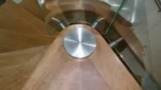 Estfeller scala a chiocciola ringhiera legno vetro cristallo acciaio inox  invent