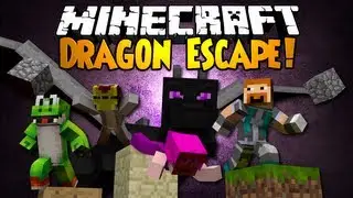 Minecraft Mini-Game: DRAGON ESCAPE! - with Friends!