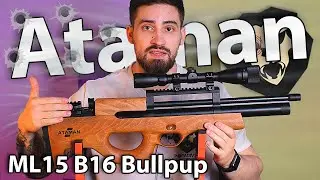 PCP Ataman ML15 B16 Bullpup RB-SL (6.35 м, Бук) видео обзор
