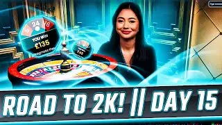 Day 15 | HALFWAY CHECKPOINT | &pound;500 - &pound;2000 | Roulette #roulette #roulettestrategy #viralvideo #2025