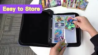 Trading Card Binder for Pokemon Cards, TCG Game Cards, 400 Pockets Holder Book Sleeves,Gift for Kids