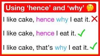 Hence why 🤔 | Can we use 'hence why' in a sentence? | English grammar | Learn with examples