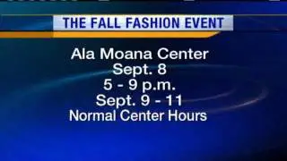 Ala Moana's Fall Fashion Event