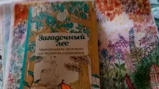 Раскраска Загадочный лес, готовые страницы и немного распечаток Джоанны Бэсфорд