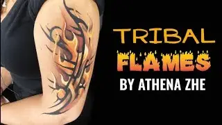 Tribal Flames Design by Athena Zhe