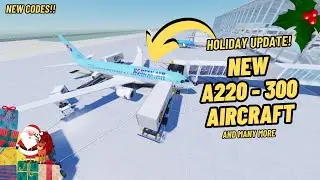 НОВОЕ обновление &laquo;Отпуск&raquo; для самолёта A220-300 в симуляторе бортпроводников | ROBLOX | AlyXV