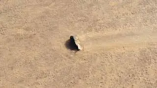 Stone moving in ice on Nevada dry lake, January 2020, Video 2