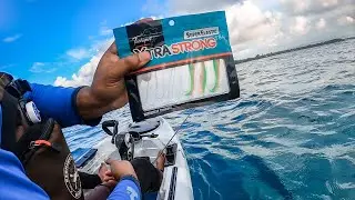 Sunset kayak fishing | Mauritius | Xtrastrong Tibilly Softbait