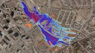 PCSWMM 2012  - Urban flood modeling video 2