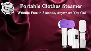 Wrinkle-Free in Seconds, Anywhere You Go: Portable Clothes Steamer & Mini Steam Iron Virellix!
