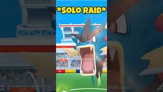 Solo Mega Gyarados raid in Pokemon GO.