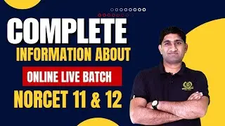 🩺 Complete Information of Online lIve Batch for NORCET 11 & NORCET 12 | Nursing Experts