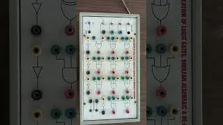 Verification of Boolean algebra and logic gates and De Morgan's theorem experiment
