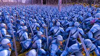 6000 Lizardman Swords VS 17000 Soldier of Gondors  - Ultimate Epic Battle Simulator 2 UEBS 2 (4K)