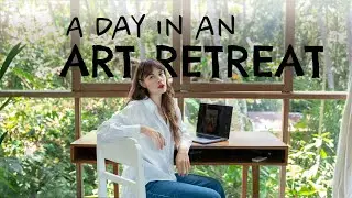 What I do in a day in an ART RETREAT /  Sketching 🧑🏻‍🎨 Photo 📸 Editing 💫