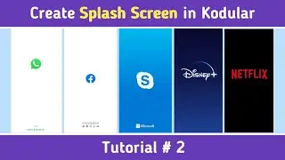 How to Create Splash Screen with Animation in Kodular || No Coding || Tutorial # 2