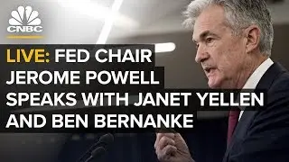 Fed Chair Jerome Powell speaks with Janet Yellen and Ben Bernanke &mdash; 1/4/2019