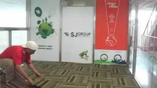 how to set up Ecobak carpet tile 如何拼裝方塊毯