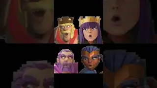 All Heroes singing Numa Numa | 0327hps #0327hps #clashofclans #coc #shorts