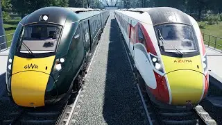 AZUMA VS IET RACE! | GWR class 802 vs LNER class 801 | Train sim world 6