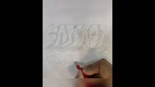 How to draw typography design sketch before converting it into a cool T-shirt design #digitalart