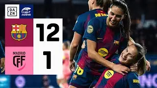FC Barcelona vs Madrid CFF (12-1) | Resumen y goles | Highlights Liga F
