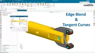 NX Modeling | #Edge Blend | How to use Edge Blend in NX | #nxtutorials | NX CAD | cad2liv