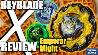 Обзор распаковки набора Emperor Might Deck Beyblade X от Takara Tomy Brand