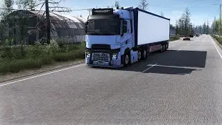 ETS2 | Driving in Northern Europe | Renault Range T Evo | Steering Wheel Gameplay