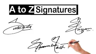 A to Z signature styles | Signature styles of my name | Subscribers signatures | autograph .