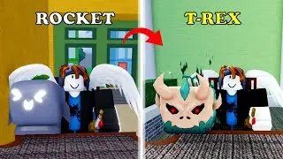 Trading From Rocket to T-Rex in One Video! (Blox Fruits)